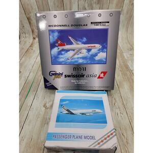 Gemini Jets 1:400 MD-11 Swissair Asia HB-IWG & Passenger Plane A380 Diecast New